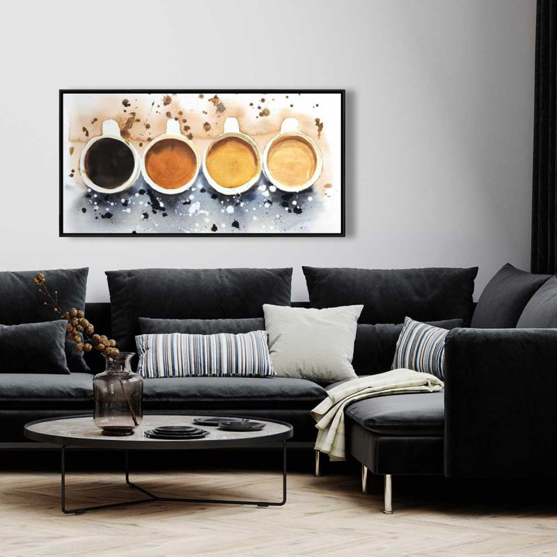«Four Cups of Coffee Hygge», art sur toile