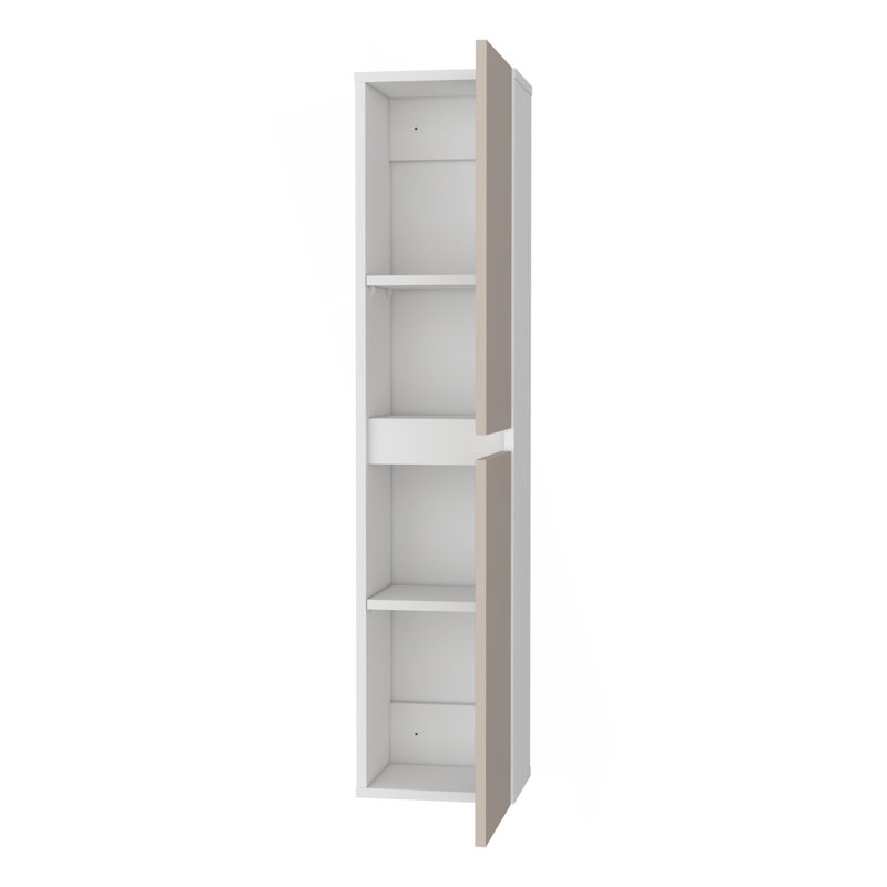 Light Beige And 2-Door Wall Cabinet