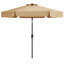 Parasol de marché festonné Holmquist avec inclinaison et levage à manivelle-303353550-400481529