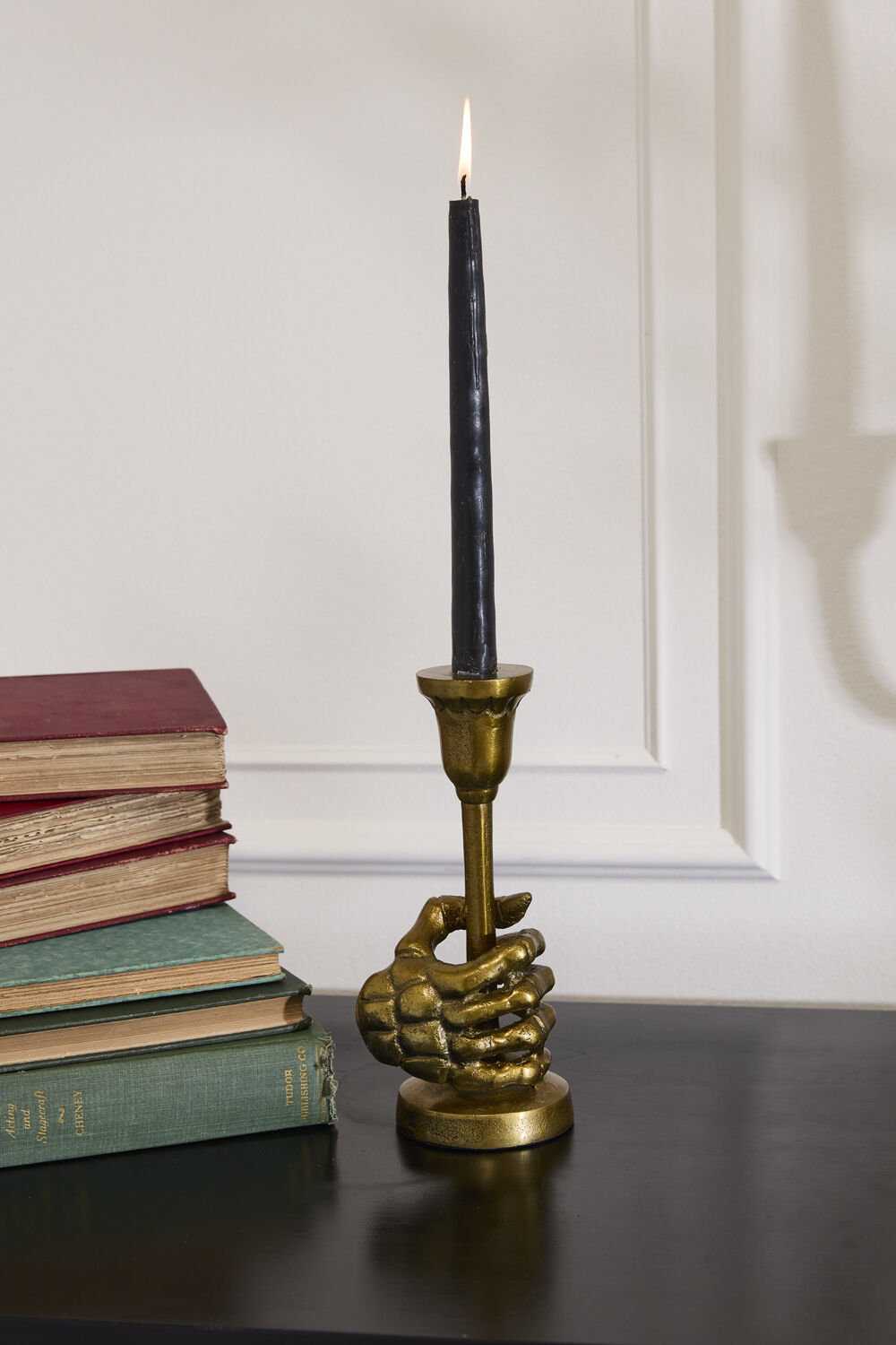 Skeleton Candleholder 4.25"x 0.5"x 9.25"