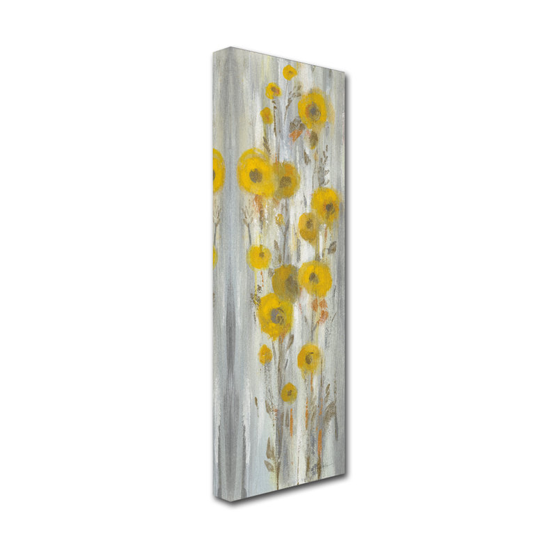 « Route Flowers II » par Silvia Vassileva, reproduction d’art sur toile tendue, H 32 po x l 10 po