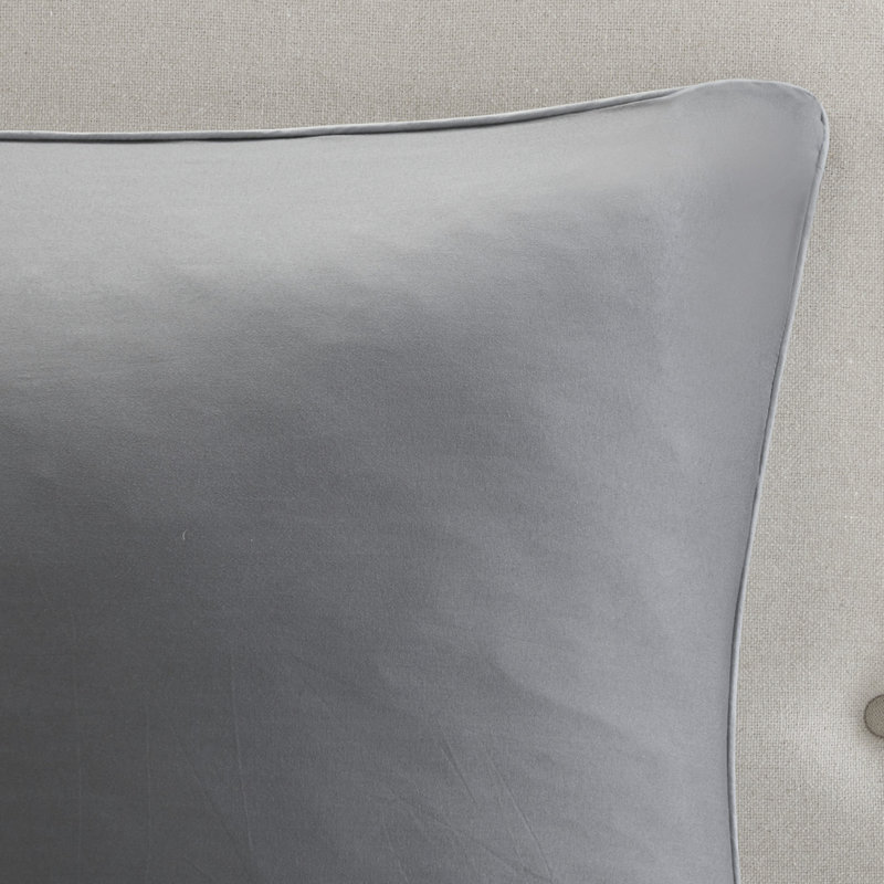 Grey King Comforter 8 Piece - Elegant, , Soft Microfiber Bedding , 100% Filling