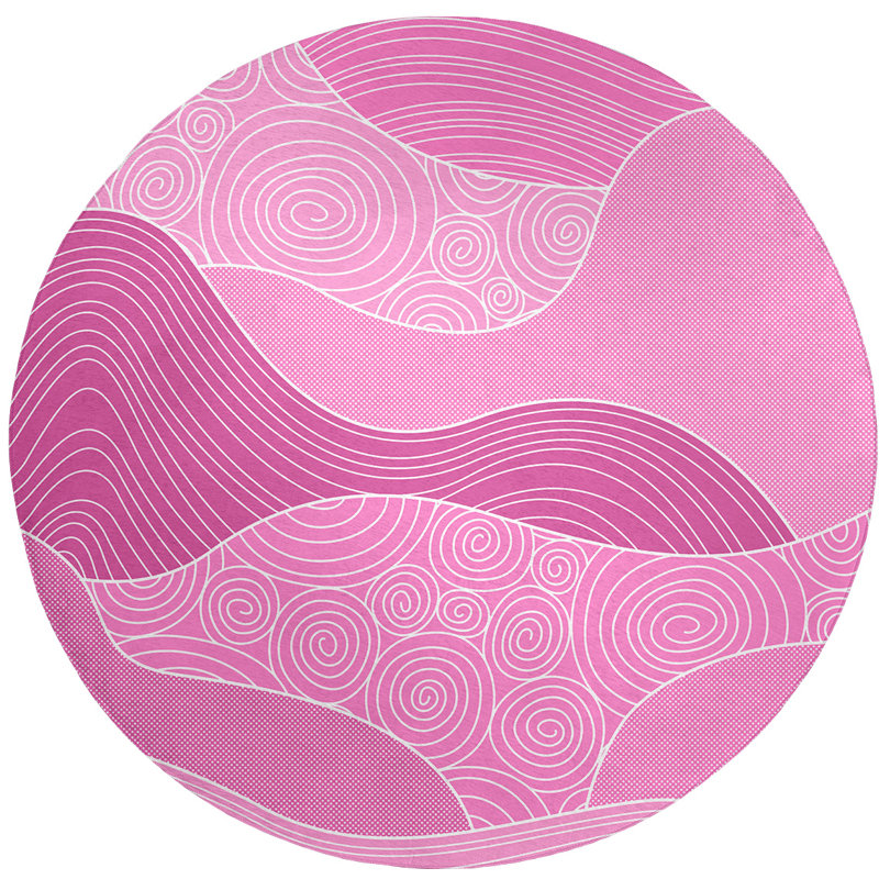 Chenille Indoor Rug, Round 5'