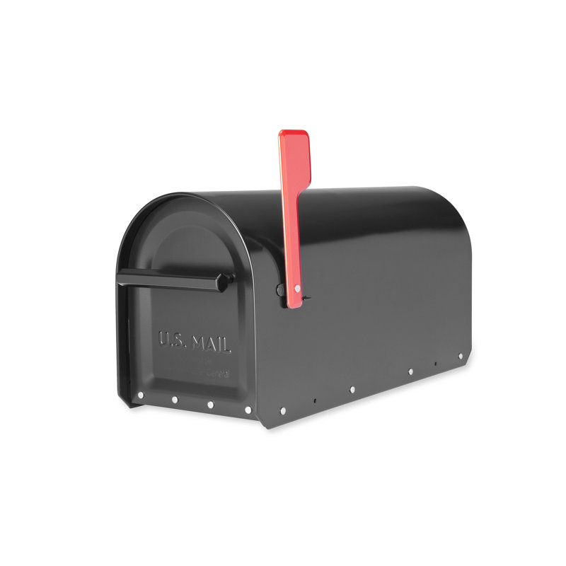 Sequoia Post Mounted Mailbox, Black