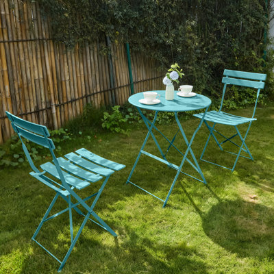 Ensemble de table de salle à manger en fer pour 2 personnes