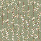 Spring Blossom Sakura Row Tree Stem 33' L x 21" W Wallpaper Roll