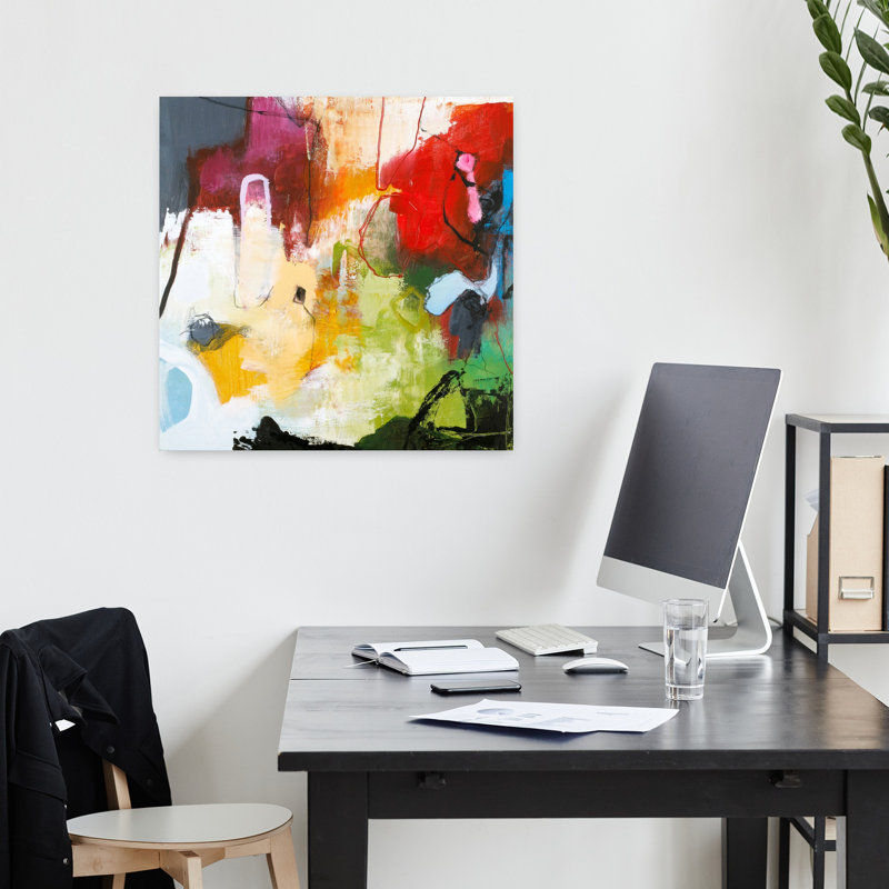 Tango 3, art abstrait contemporain, H 18 po x l 18 po