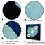 Impressions de feuilles subtiles bleu sarcelle tendresse II-1986616446-1986616441