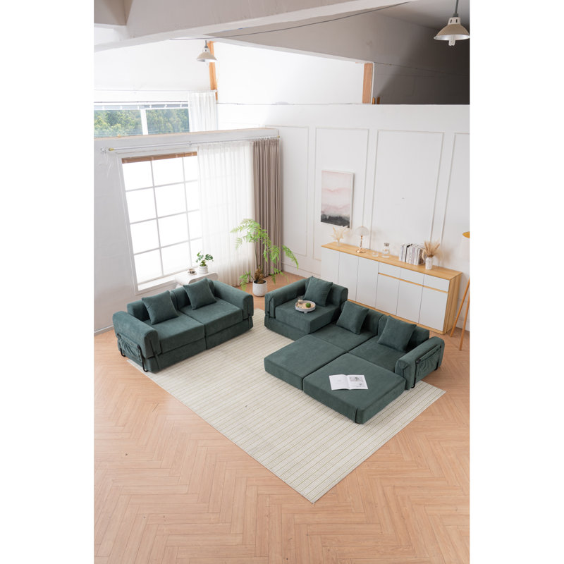 Space-saving Triple Folding Recliner Polyester Blend Modern Style Versatile Use
