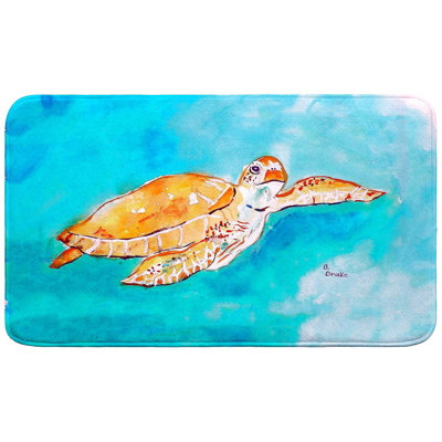 Tapis de bain Brown Sea Turtle