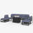 9 - Piece Outdoor Modular Sectional Set with Fire Table-1076069445