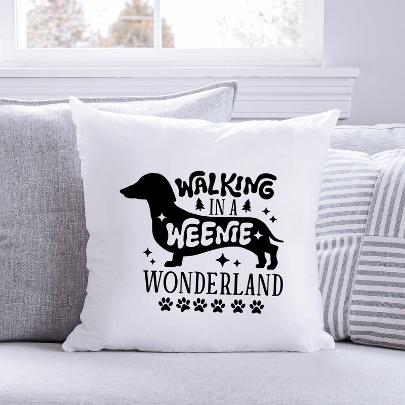 Coussin ChristmasDog_Noir-16, 20 po x 20 po