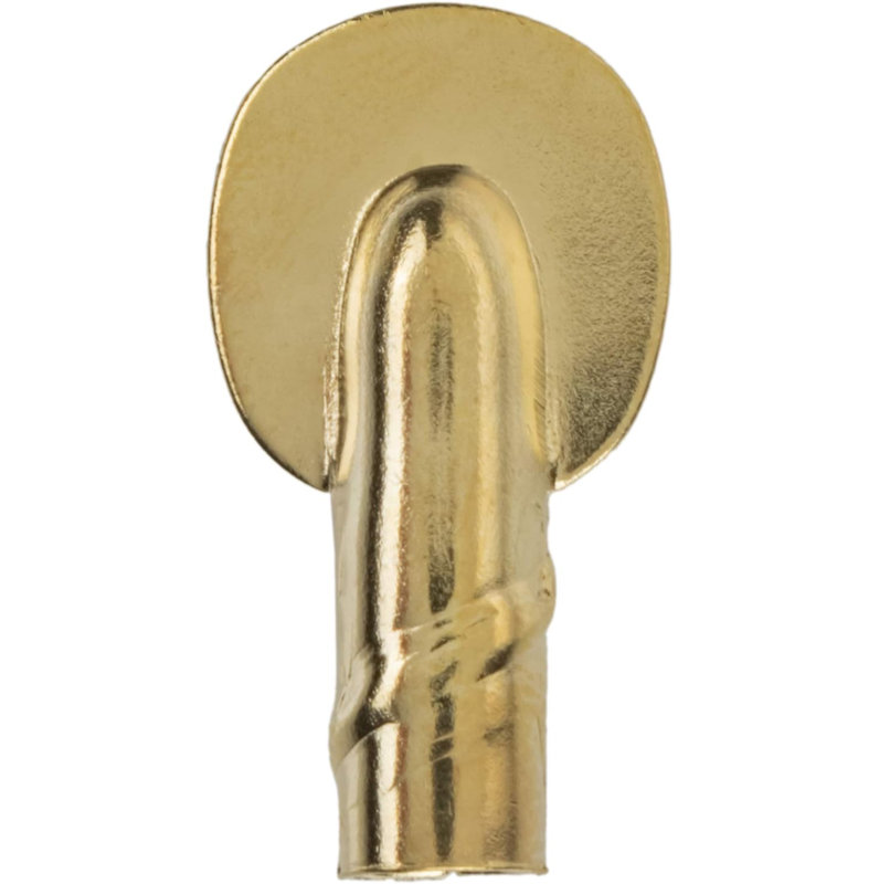 Support de tablette de cuillère en laiton plaqué laiton | Goujon de 1/4 po | Paquet de 12 | Broches pour bibliothèques, armoires | Quincaillerie de meuble