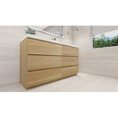 Ensemble de meuble-lavabo simple 60 po Hanzila