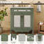 Meuble-lavabo 30 po à motif rétro, vert