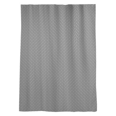 Panneau de rideau simple avec passe-tringle en treillis hexagonal Leffel