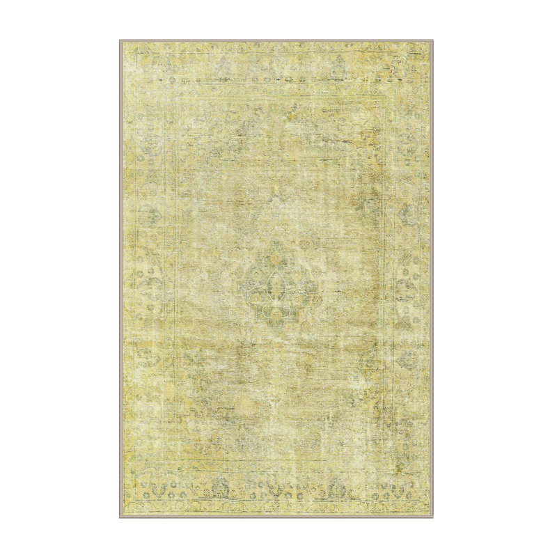 Tapis traditionnel 100% lavable à la machine 3941, Rectangle 8 pi x 12 pi