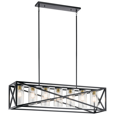 Luminaire suspendu pour îlot de cuisine 7 lumières Brendetta