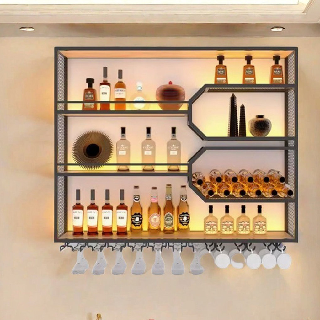 L Wall-hanging Wine Rhythm Creative Multi-tier Wine Rack | Wayfair