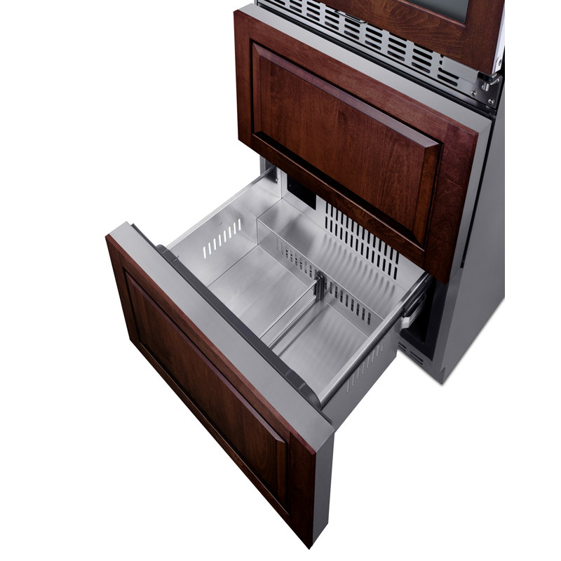 Summit Appliance Triple Zone 23.63'' 46 Bottle Wine & Beverage Refrigerator