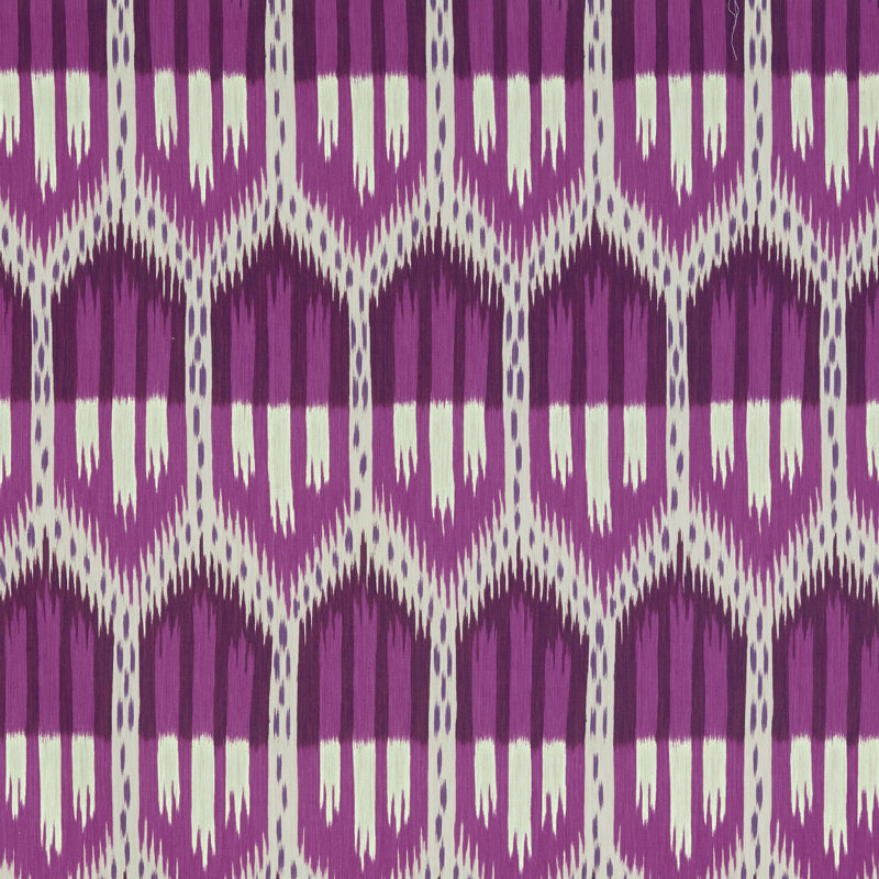 Bukhara Ikat Fabric, Fuchsia