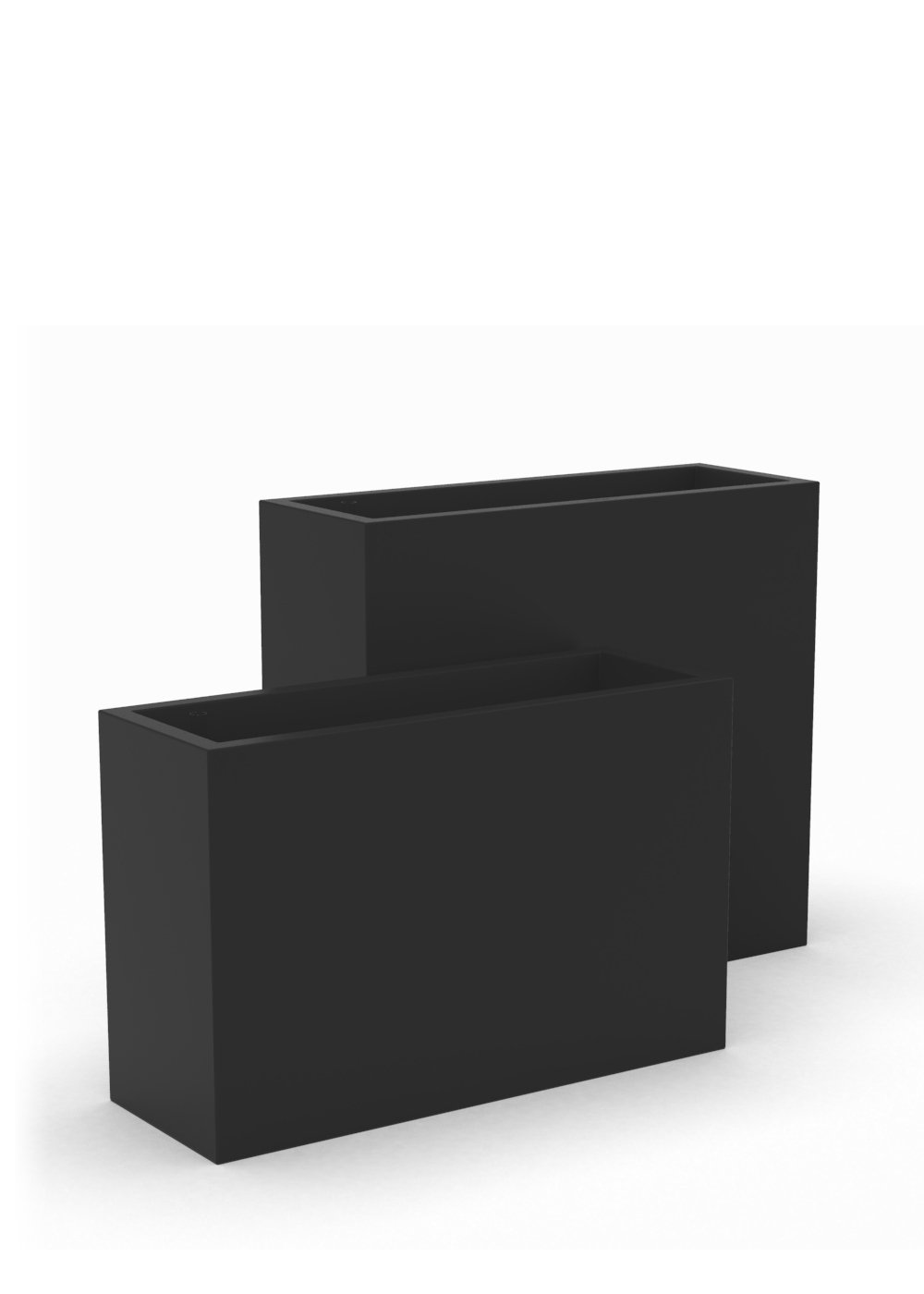 Kenroy Planter Box, 26" H x 39.5" W x 14" D, Black