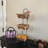 Mini 3 Tier Wicker Basket Organizer Stand for Tabletop Display, 8.3 X 8.3X 22.5"