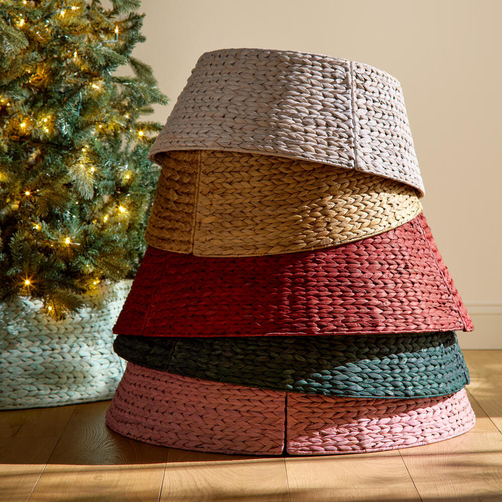 Rattan Tree Collar, Natural, 10" H x 24" W