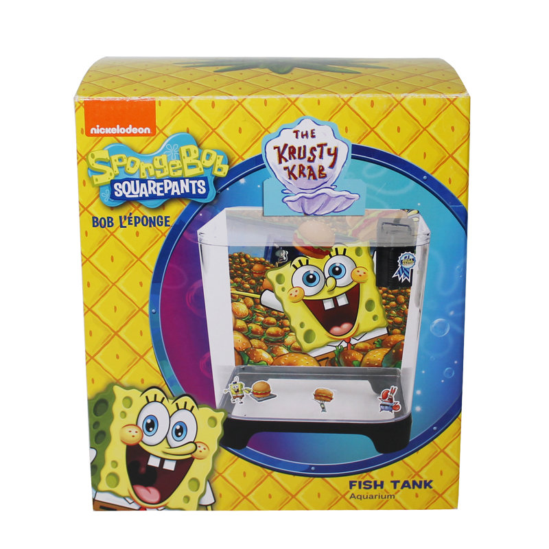 Spongebob Squarepants 1.5 Gallon Tank Rectangular Aquarium Starter Kit
