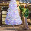 White Christmas Tree with LED Lights, 7.5Ft/9Ft Artificial Xmas Tree with Multi-Colour RGB Lights, for Home, Party-1640547867