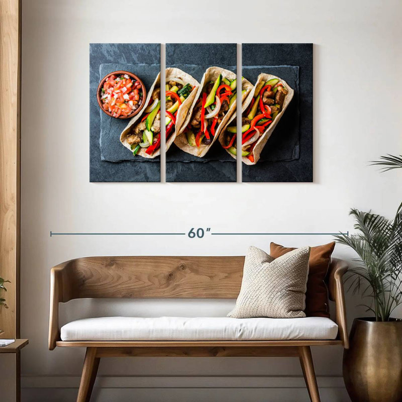 Yarlin Tacos De Cerdo, 28" H x 45" W