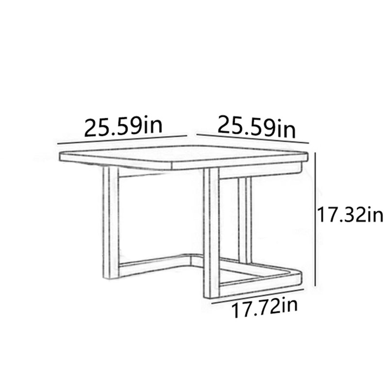 Solid wood multi-functional creative tea table