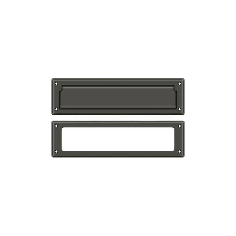 Brass Mail Slot, 3.625" H x 13.125" W x 0.5625" D, Oil Rubbed Bronze