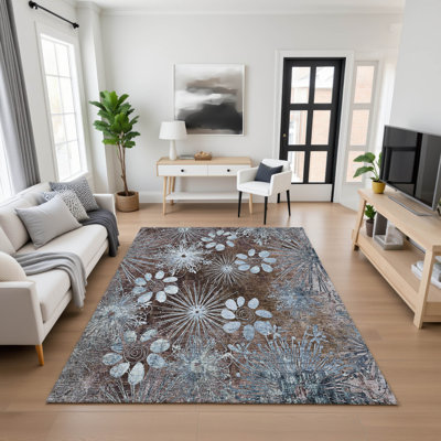 Tapis floral lavable à la machine de qualité supérieure Mayfield AMF2225