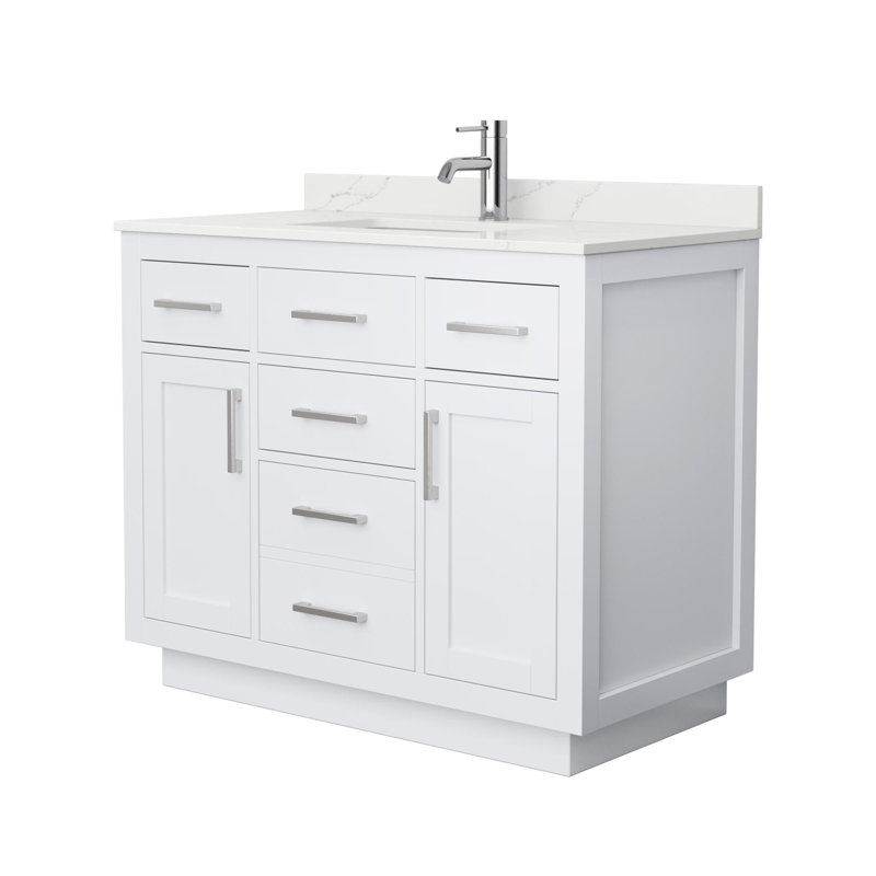 Beckett TK 42'' W Vanity, Brushed Nickel, Single