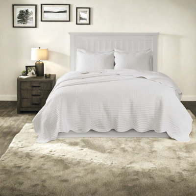 Reversible Bedding Sets, Microfiber King Cal King Farmhouse Home Quilt Set