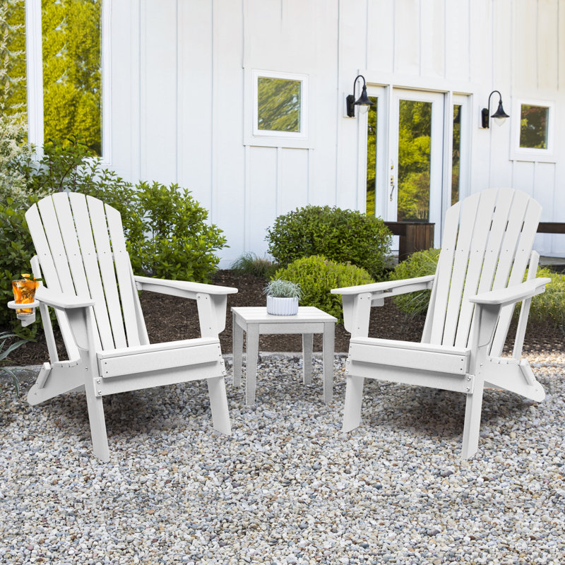 Chaise Adirondack pliante Carbondale, Blanc