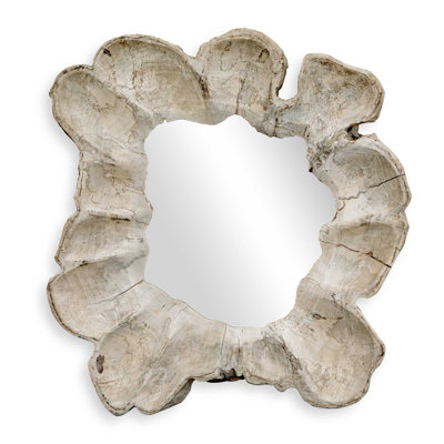 Miroir rond en bois Ariane