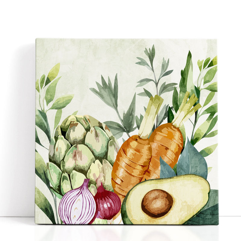 «Veggie Farm 2», reproduction d'art sur toile, H 20 po x l 20 po