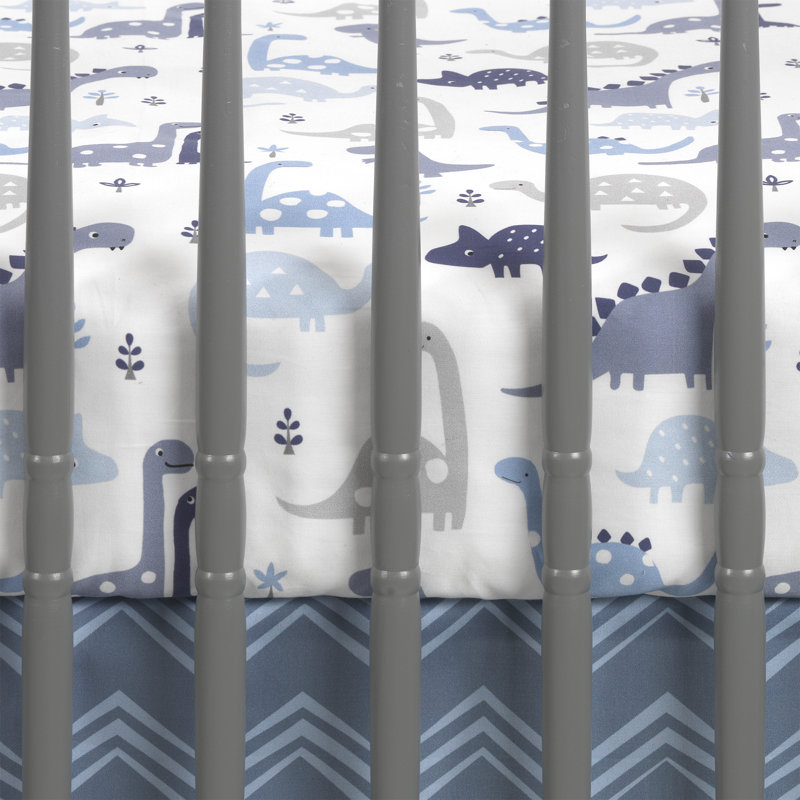 Roar Animals Cotton Blend - Piece Standard Crib Fitted Sheet