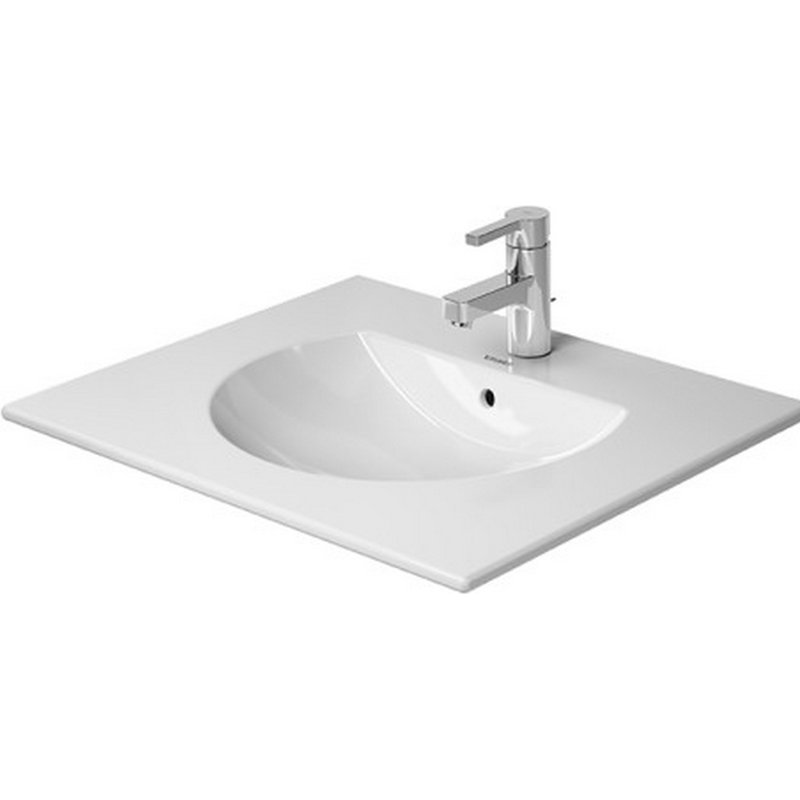 Lavabo de salle de bain mural en céramique avec trop-plein 24,75 po Darling New