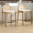 Modern Bar Stools Upholstered Counter Stools With Rattan Backrests And Wood Legs Kitchen Stools For Island-2019909507-2019909512