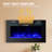30 Inch Wall Mounted and Recessed Electric Fireplace with Remote Control, Timer, 12 Flames, Touch Screen, Linear FirePlace Heater with Log & Crystal for Living Room-681333899