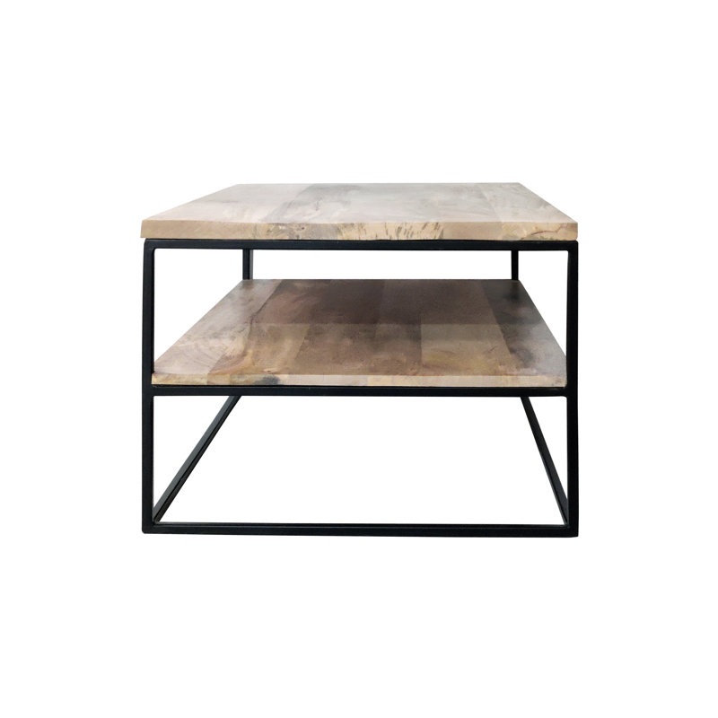 Timko Frame Coffee Table with Storage, Natural