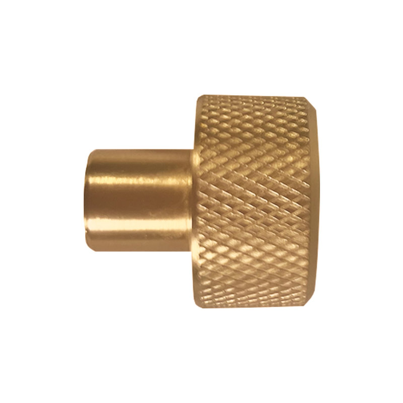 Porter Satin Gold Round Cabinet Knob 5-Pack