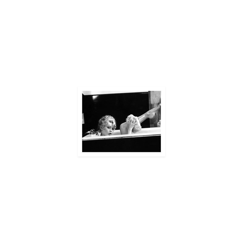 Brigitte Bardot se baignant - photographie, H 8 po x l 10 po