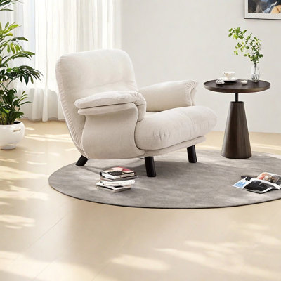 Retro-style comfortable solid wood leisure chair