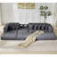 Canapé modulaire surdimensionné en nuage, canapé en L, canapé-lit convertible au sol, sans assemblage, huit coussins, 3 en 1, poche latérale (canapé faisant face à gauche), 4 places, velours côtelé-1097536418