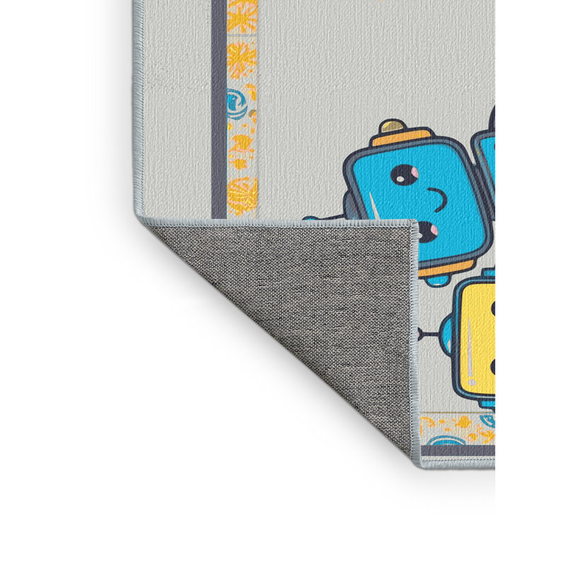 Tapis pour enfant Zoomie Kids, Rectangle 7 pi x 9 pi