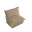 Fauteuil d'appoint en velours côtelé avec housses Kingsley